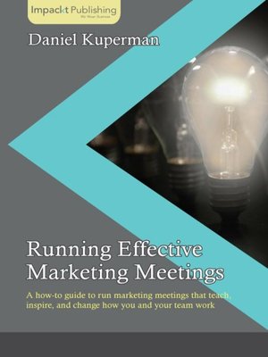 cover image of Running Effective Marketing Meetings